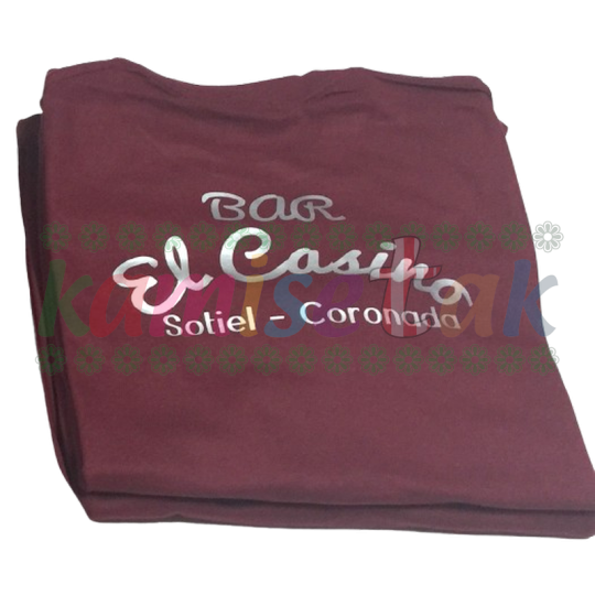 Camisetas Burdeos de BAR EL CASINO de Sotiel