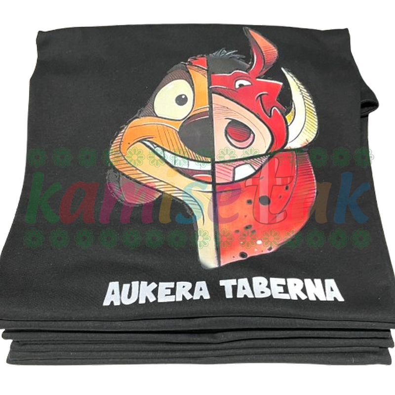 Camisetas negras de Taberna Aukera de Santutxu