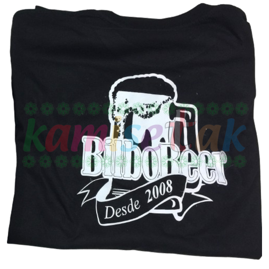 Camisetas negras de Bar BilboBeer de Bilbao