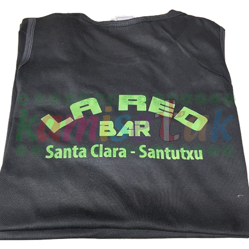 Camisetas negras de Bar La RED de Santutxu