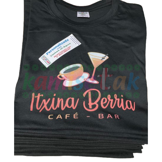 Camisetas negras BAR ITXINA BERRIA