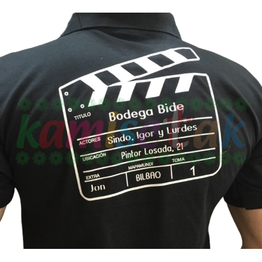 Polos negros de Taberna Bodega Bide de Santutxu