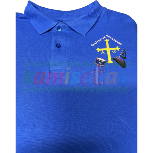 Polos azules de gaiteros