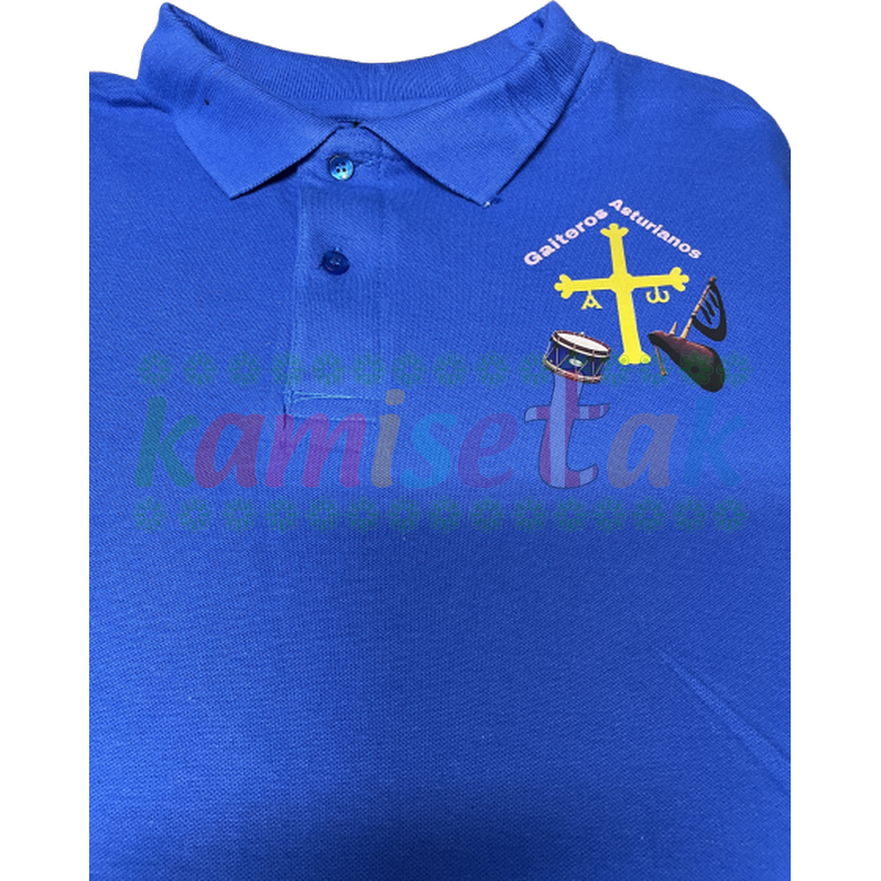 Polos azules de gaiteros