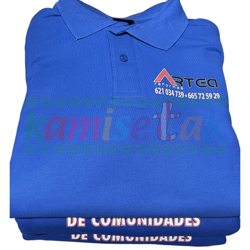 Polos azules de Reformas ARTEA