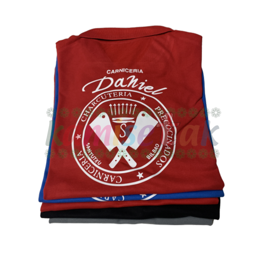 Polos granates Peluqueria Mitxel de Santutxu