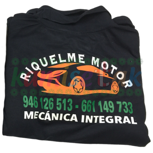 Polos negros RIQUELME MOTOR