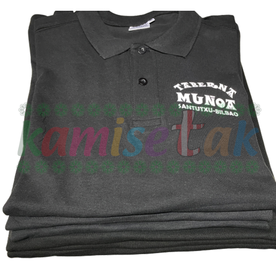 Polos negros Taberna Muñoa de Santutxu