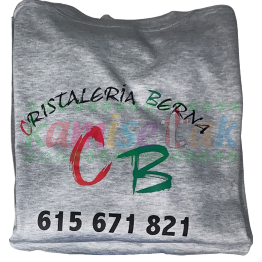 Sudaderas grises Cristaleria BERNA