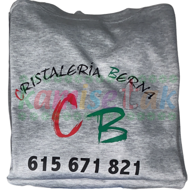 Sudaderas grises Cristaleria BERNA