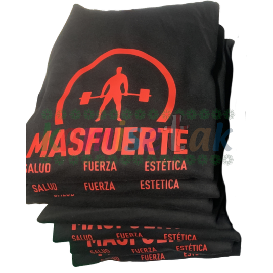 Sudaderas negras gimnasio MASFUERTE