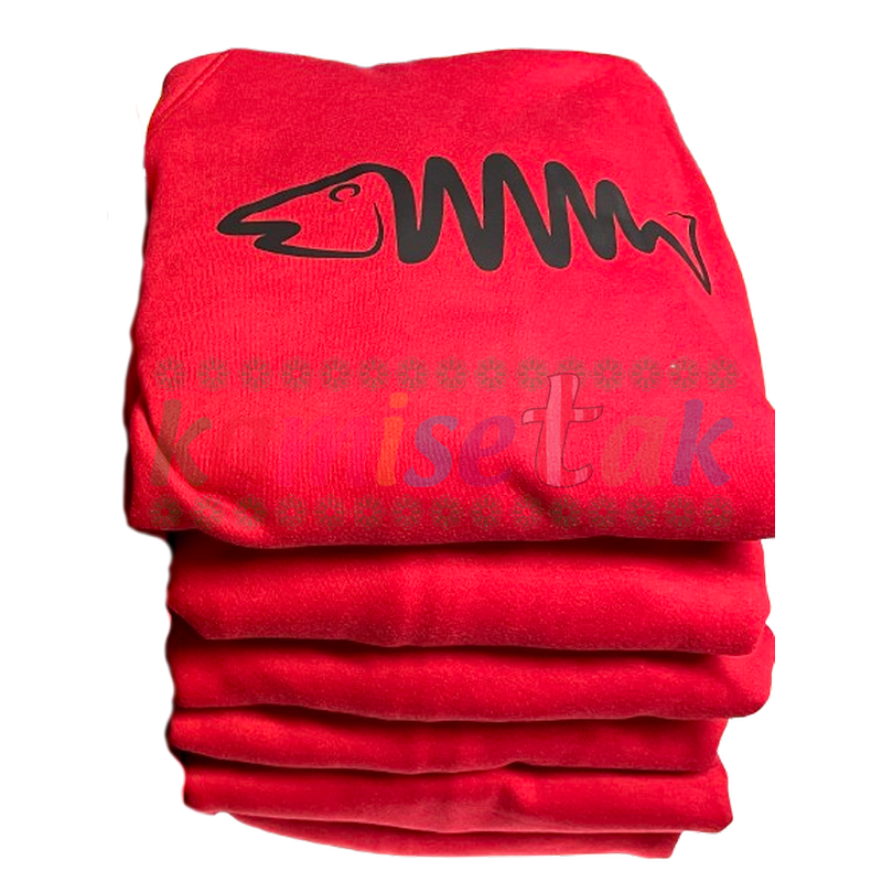 Sudaderas rojas Pescadería La Ribera, Casco Viejo de Bilbao