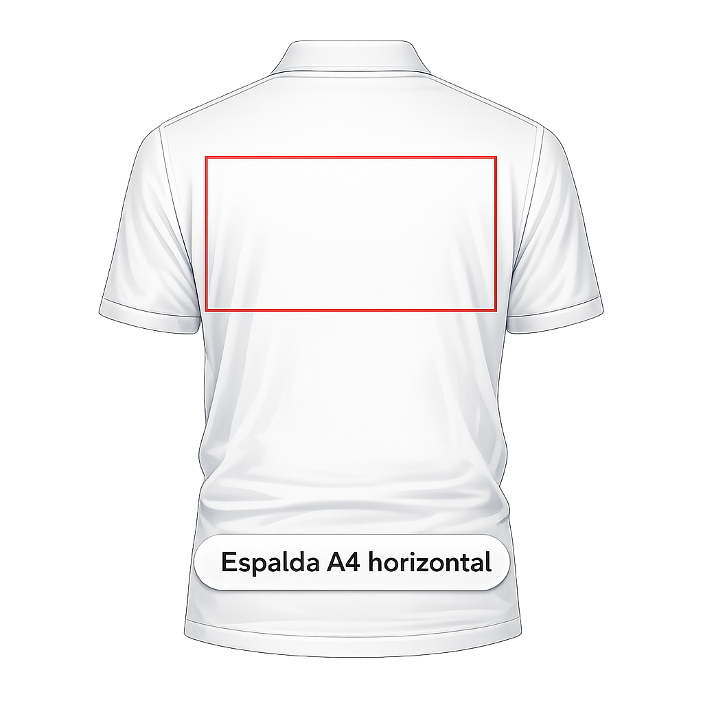 Espalda completa A4 horizontal